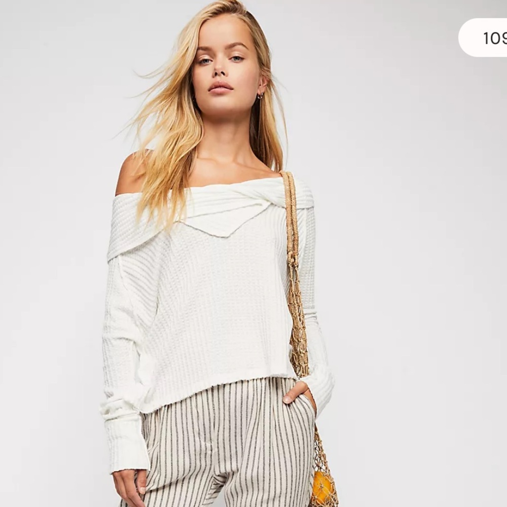 We The Free Wildcat Thermal Long Sleeve Top White Size XS